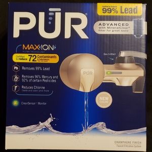 PUR Plus Faucet Mount Filtration (Champagne Finish)